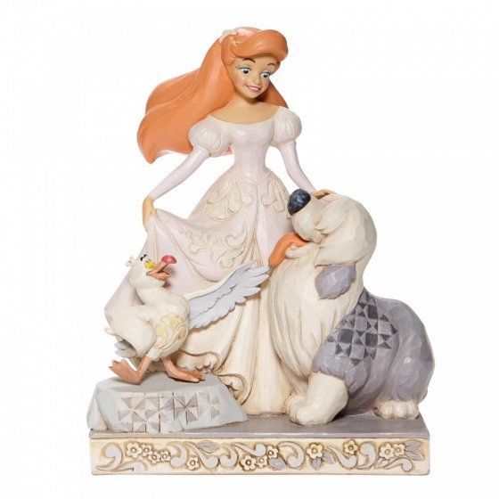 Spirited Siren -White Woodland Ariel Figurine