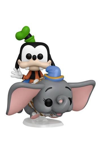 Walt Disney World 50th Anniversary POP! Rides Super Deluxe Vinyl Figure Dumbo w/Goofy 15 cm