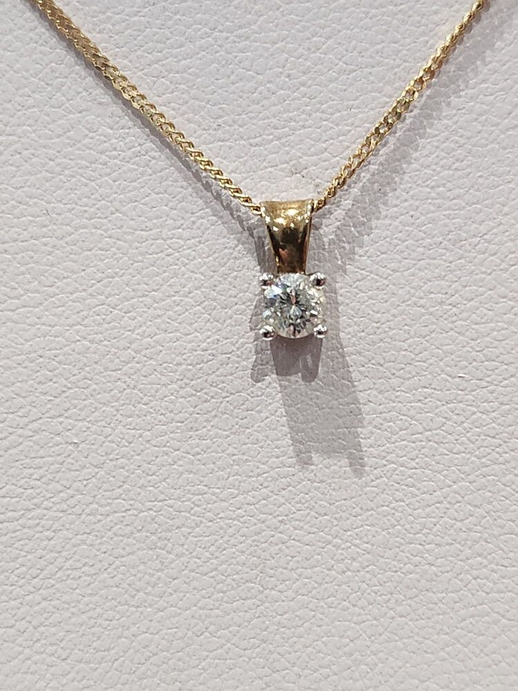 9ct Diamond 0.25ct Pendent