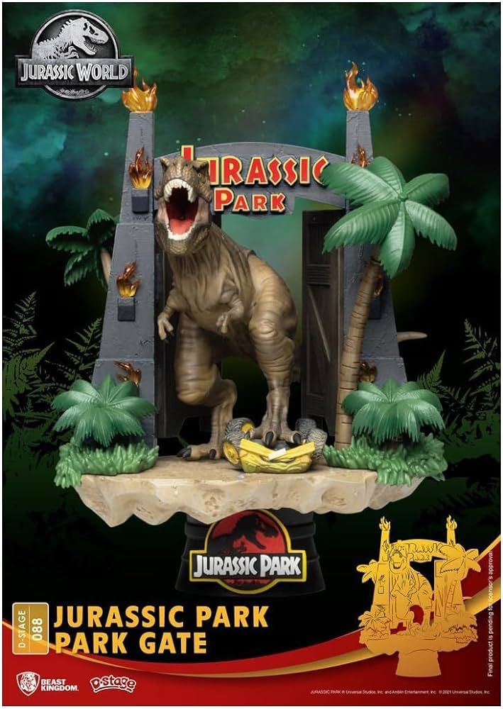 Jurassic Park Gate Diorama Stage