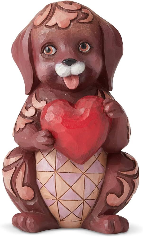 Heartwood Creek By Jim Shore Dog Holding Heart Figurine