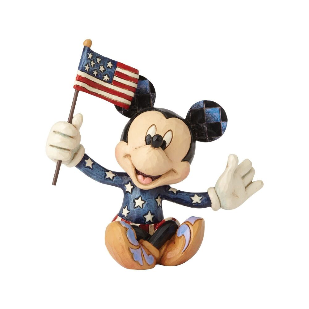 Mickey Patriotic Mini Figurine height 9cm ( Retired )