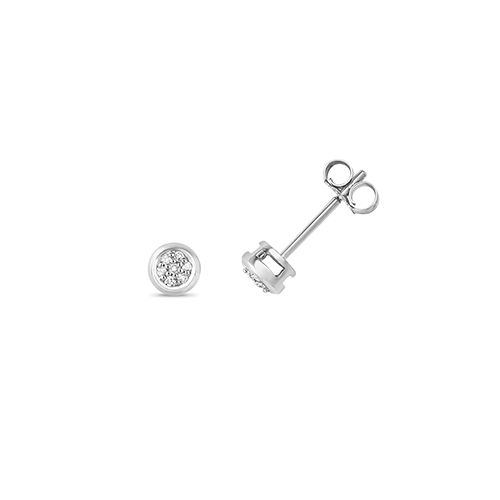 9CT 0.06CT DIAMOND STUDS W/GOLD