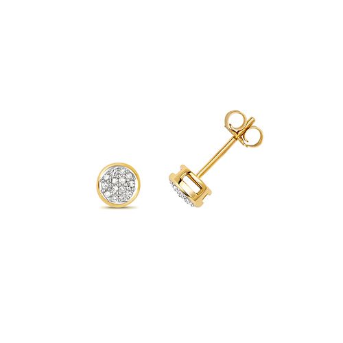 9CT 0.12CT DIAMOND STUDS