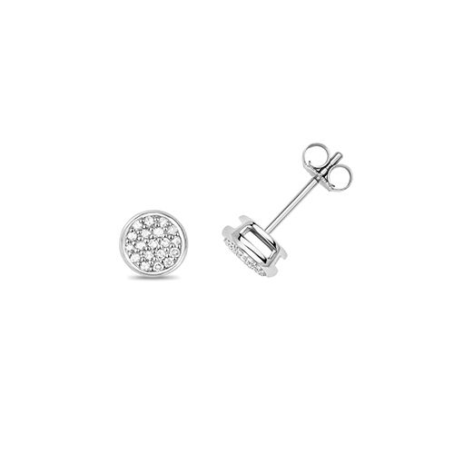 9CT 0.17CT DIAMOND STUDS W/GOLD