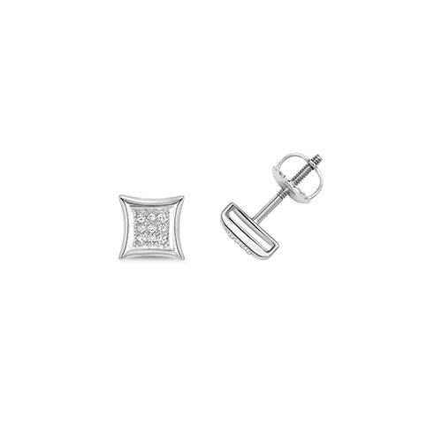 9CT 0.06CT DIAMOND STUDS W/G