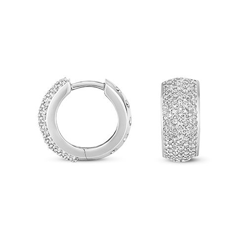 9CT O.76CT DIAMOND HUGGIES W/G 15MM