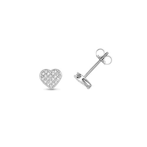 9CT 0.10CT DIAMOND HEART