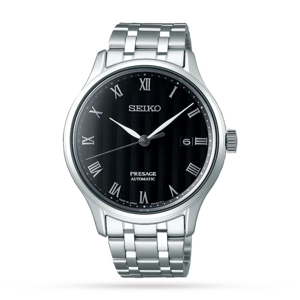 SEIKO PRESAGE WATCH black dial MENS