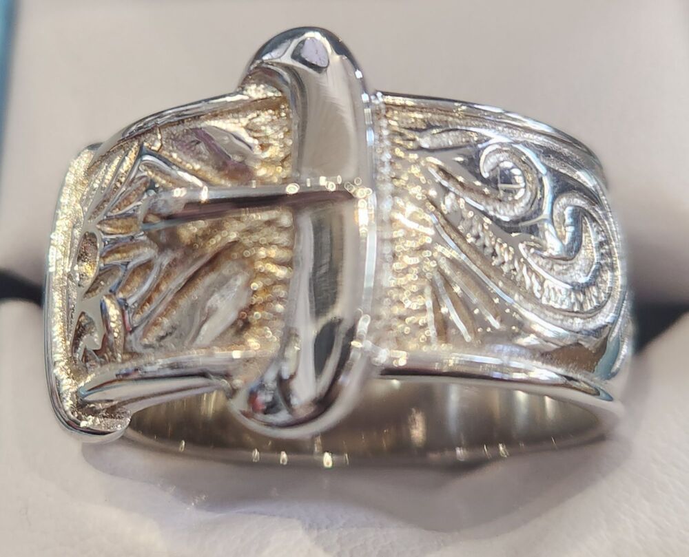 Silver Buckle Ring