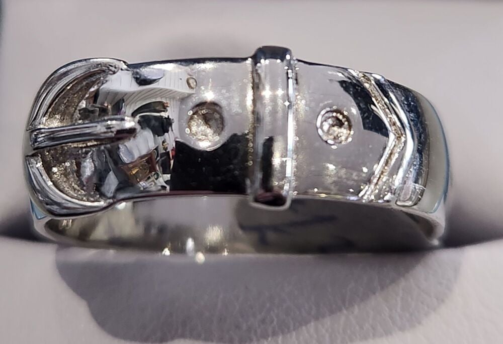 Silver Buckle Ring