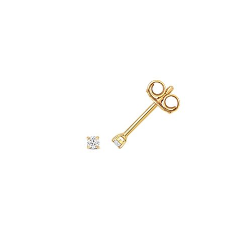 18CT DIAMOND 0.06CT 4 CLAW EARRING STUDS RRP £330.00