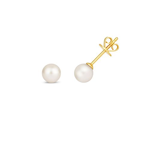 9CT FRESH WATER PEARL EARRING 5MM STUDS RRP £175.00