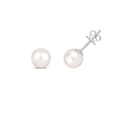 18CT AKOYA PEARL EARRING 7MM STUDS RRP £545.00