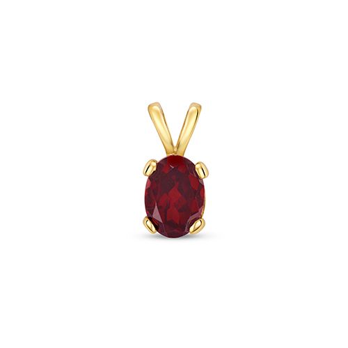 9CT GARNET OVAL PENDANT RRP £105.00