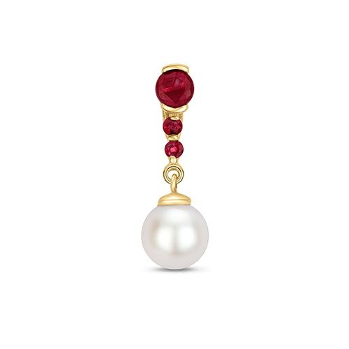 9CT RUBY & PEARL PENDANT £245.00