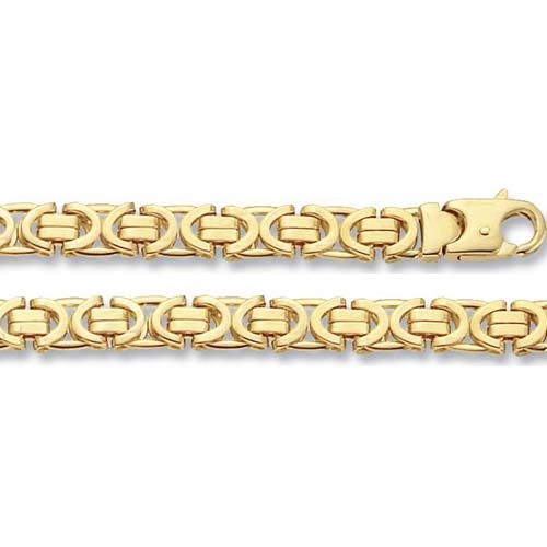 9CT YEL GOLD BYZANTINE CHAIN