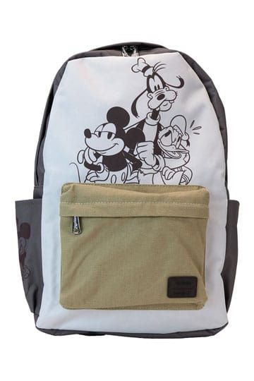 Loungefly Full-Size Nylon Backpack Mickey and Friends Canvas