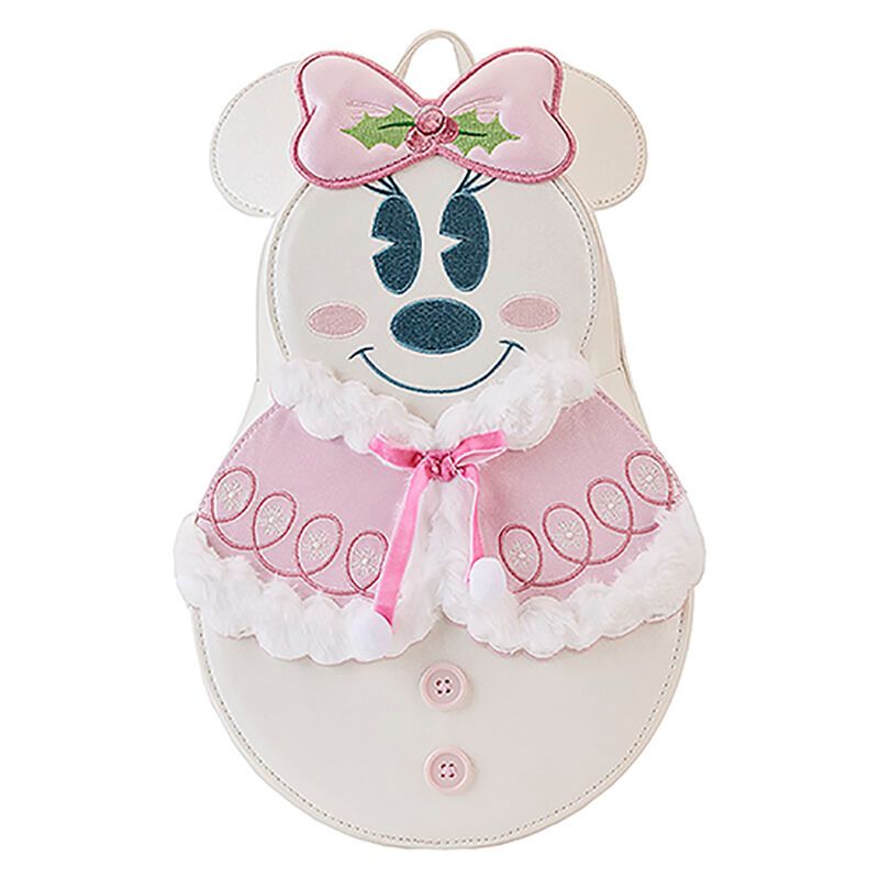 Minnie Mouse Pastel Snowman Mini Backpacks
