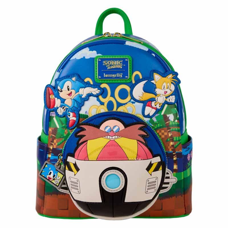 Sonic the Hedgehog mini backpack with 3D pocket