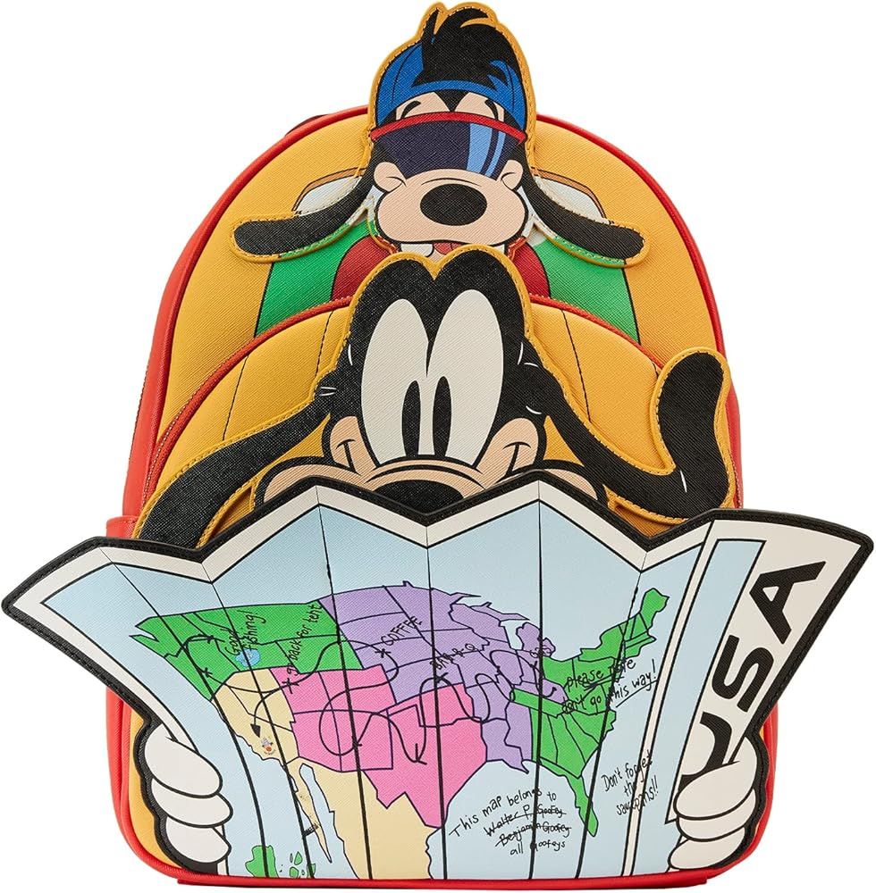 Disney Goofy Movie Road Trip Map Mini Backpack