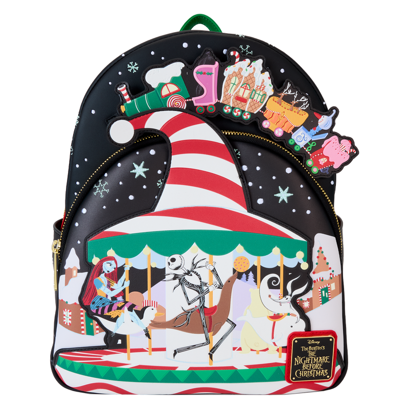 The Nightmare Before Christmas Town Carousel Glow Mini Backpack