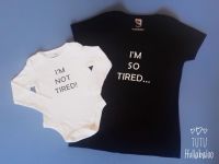I'm So Tired Vest and Tshirt Set