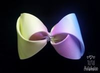 Ombre Rainbow Twisted Tux Bow