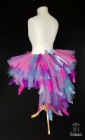 Blue Magpie Feathered Tutu Pink/Lilac/Purple/Blue Tail  - Adult
