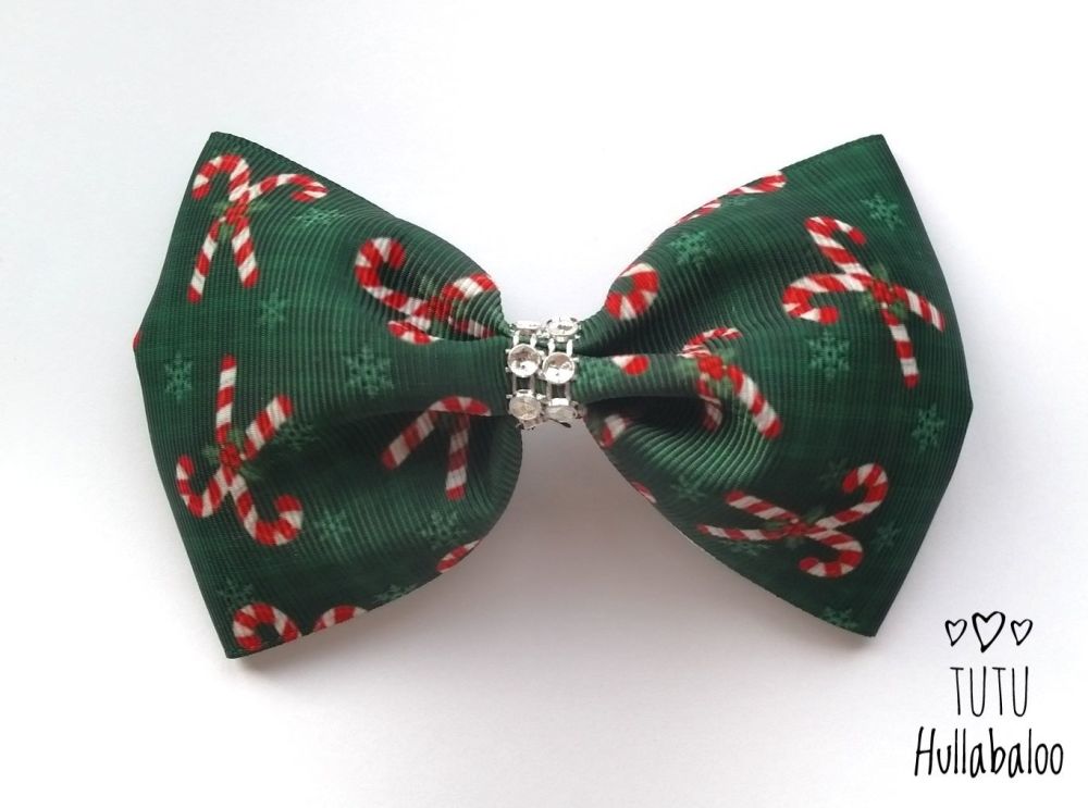 Candy Cane Tux Bow Red/Green