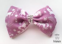 Unicorn Purple Tux Bow