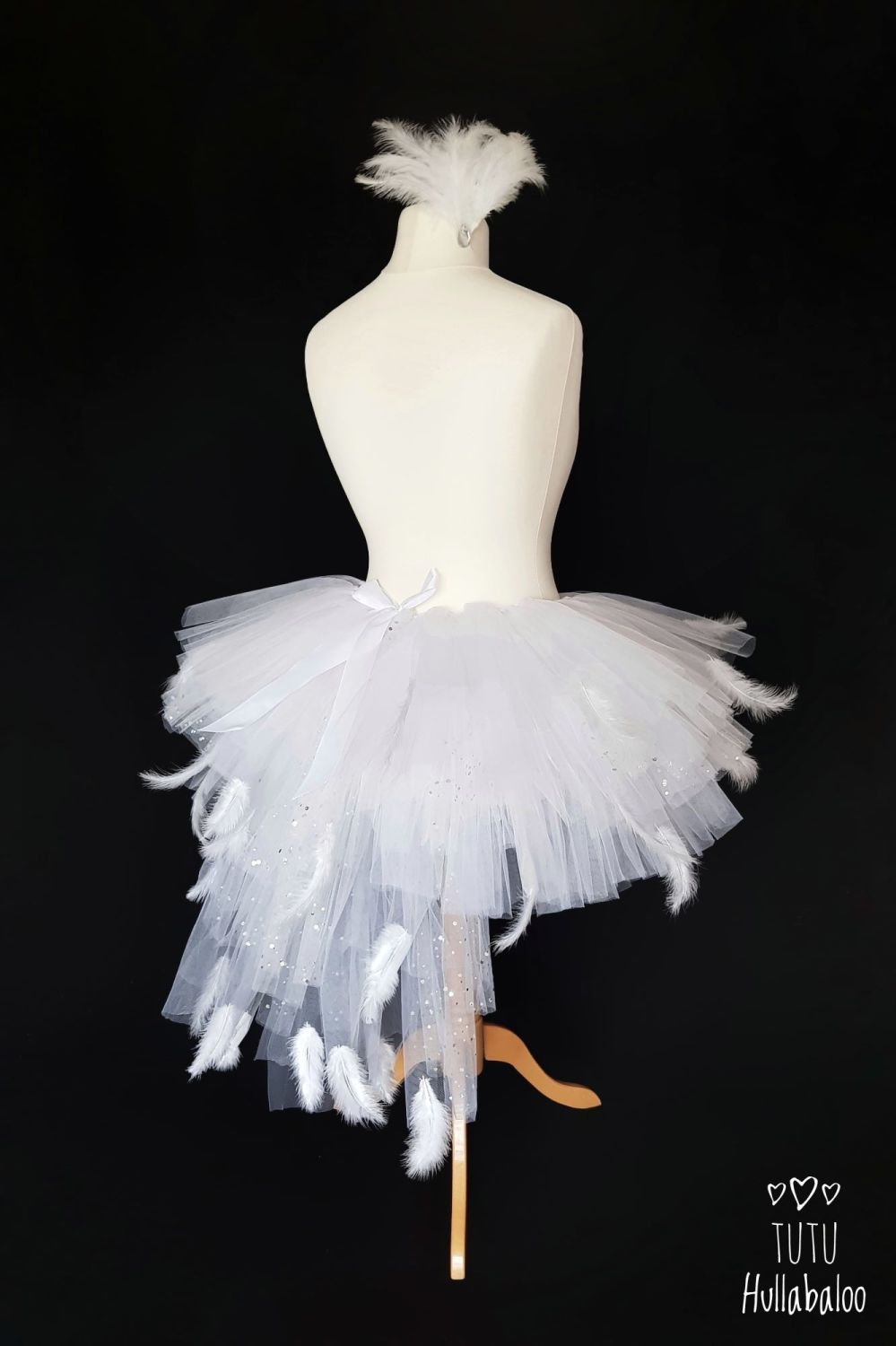 White Swan Feathered Tutu