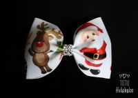Santa Rudolph Tux Bow
