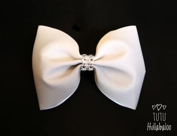 Ombre Grey Tux Bow