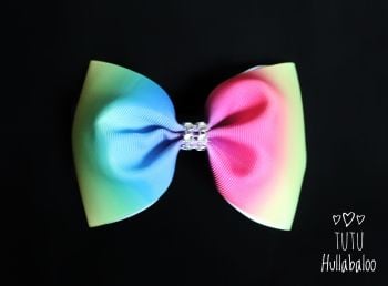 Vertical Rainbow Ombre Tux Bow