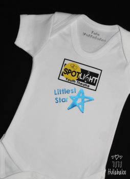 Spotlight Littlest Star Vest - White/Metalic Blue