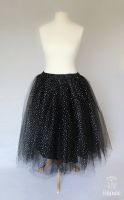 Long Tulle Skirt - Black - Adult