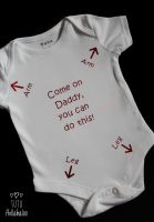 Daddy Instructions Vest - White/Metalic Red