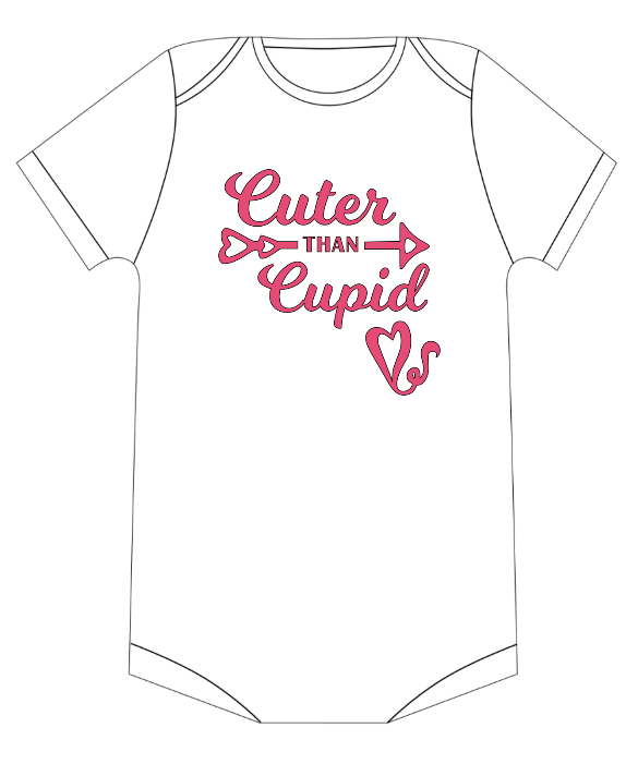 Cuter than Cupid Tshirt/Vest