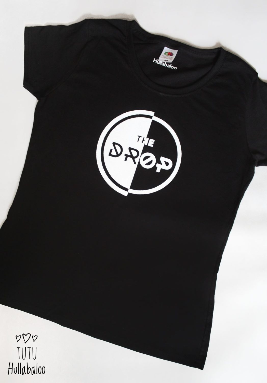 The Drop Circle Ladyfit Tshirt Black