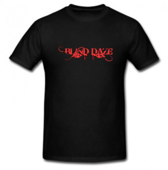 Tshirt Black/Metallic Red - Blind Daze 