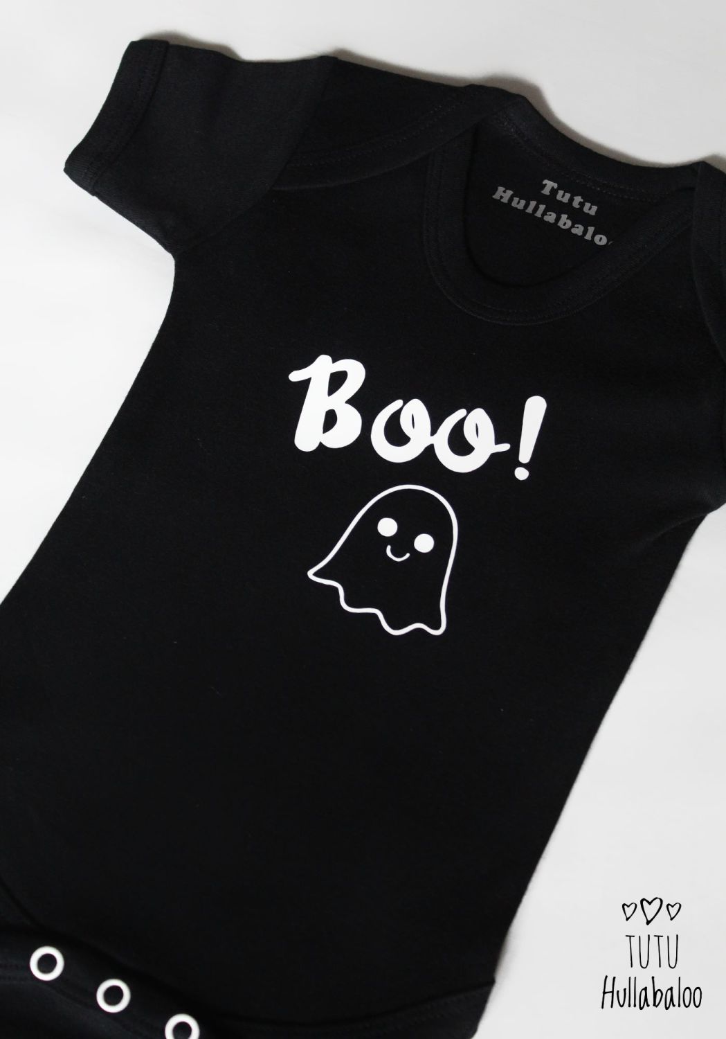 Boo! Vest/Tshirt - 0-3 months - Ready to post