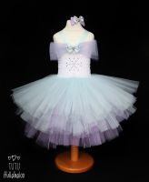 Ice Princess Dress Blue/White/Lilac