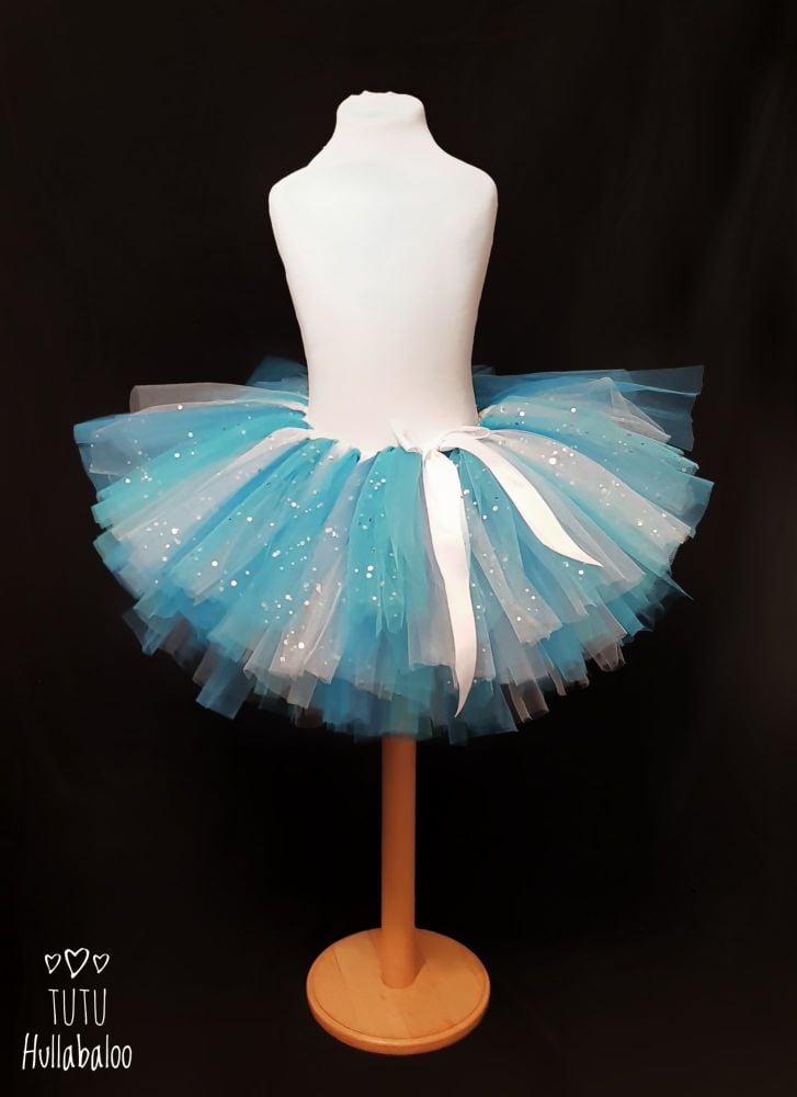 Plain Tutu Turquoise/Blue/White - Child