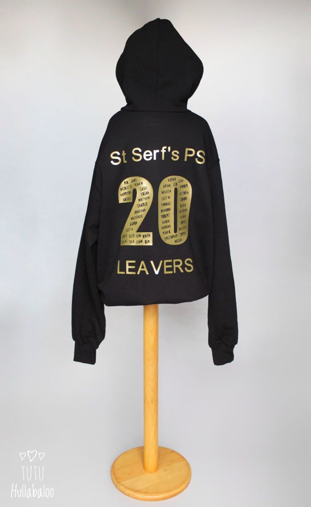 Leavers Pullover Hoodie Personalised