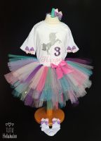 Birthday Tutu + Top Set - Unicorn