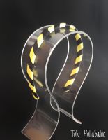 Plain Black/Yellow Stripes
