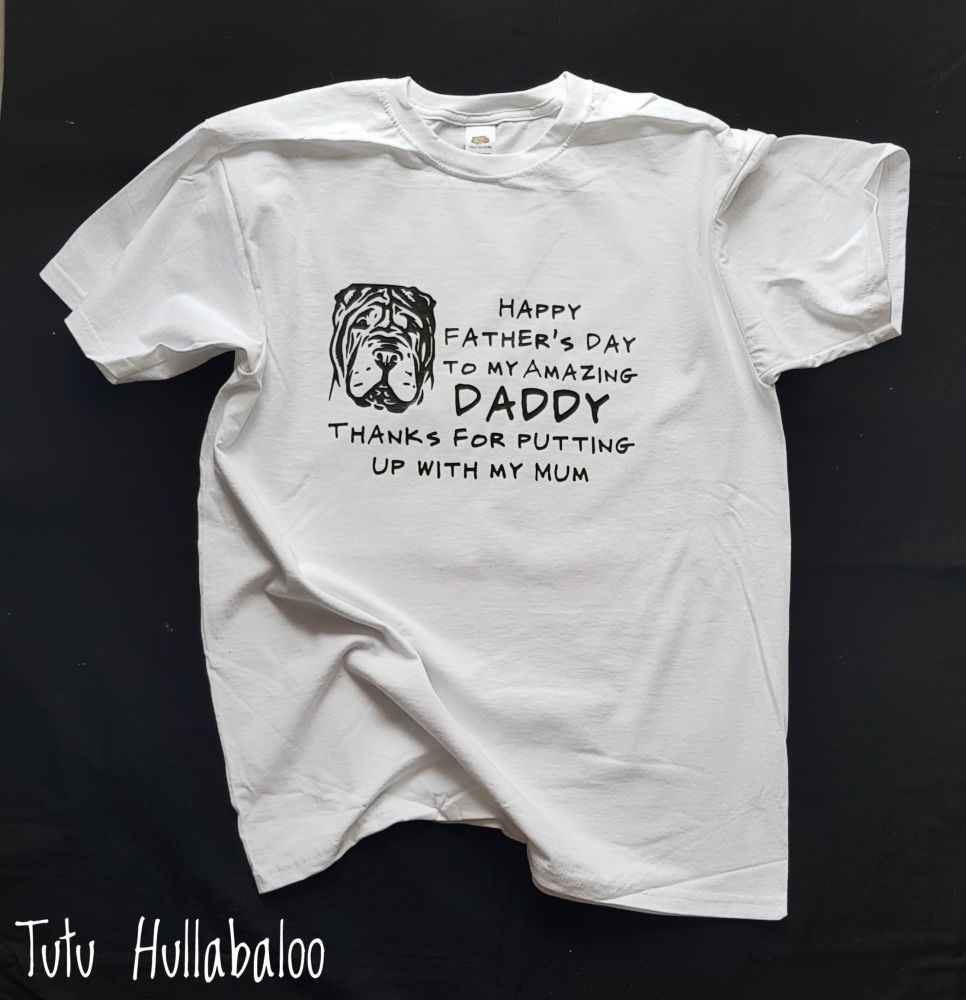Dog Daddy Tshirt - Black/Silver