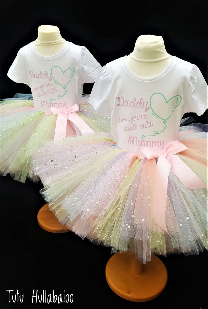 Pastel Flower Girl Tutu + Top Set