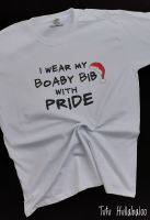Boaby Bib Tshirt with Santa Hat